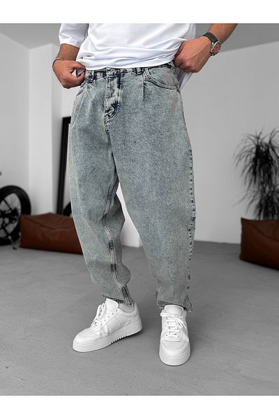 BYBASICMAN Light Blue Balloon Fit Washed Jean Ke-805/796/801
