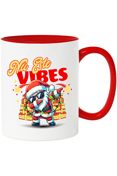 StoryGift Romania Cana cu Mos Craciun Cool Ochelari De Soare Text Nu Este Vib...