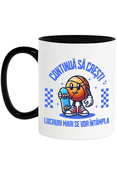 StoryGift Romania Cana Minge de baschet cu placa de skateboard mesaj CONTINUA...