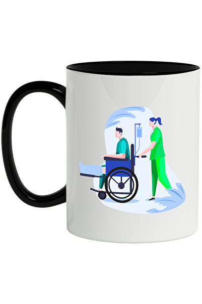 StoryGift Romania Cana Cu Asistenta, Pacient, Ghips, Scaun Cu Rotile, Multico...