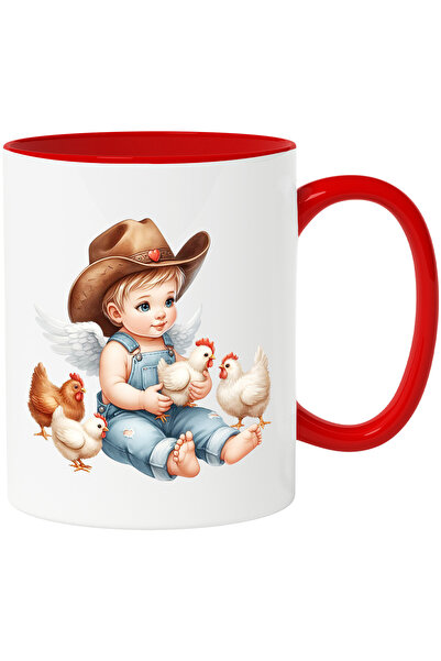 StoryGift Romania Cana cu un bebelus cu aripi care sta printre gaini | ilustr...