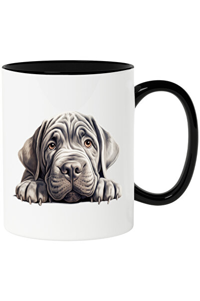 StoryGift Romania Cana cu un catel posomorat | ilustratie | cenusiu | pentru ...