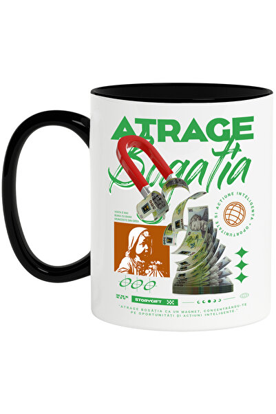 StoryGift Romania Cana Atrage Bogatia - Oportunitate si Actiune, 330ml, Ceram...