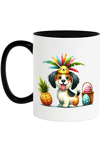 StoryGift Romania Cana cu un catel vesel, limba scoasa, ilustratie, jucaus, a...