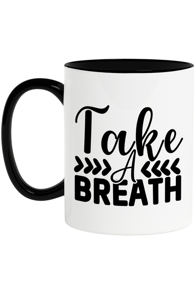 StoryGift Romania Cana cu un mesaj care te indeamna sa iei o gura de aer - pa...