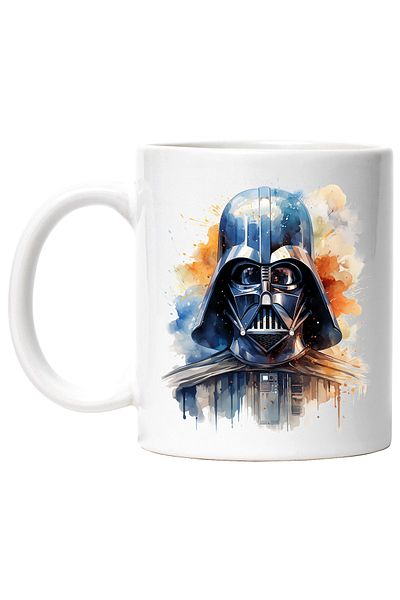 StoryGift Romania Cana Cu Anakin Skywalker, Darth Vader, Sci Fi, Raufacator, Star Wars, Picaturi, , Cu Maner Alb