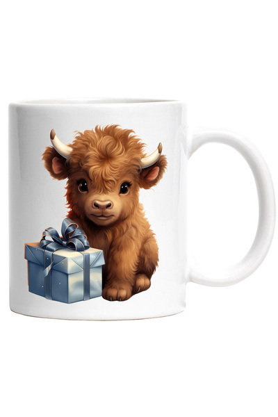 StoryGift Romania Cana cu un pui de zimbru care are un cadou | ilustratie | a...