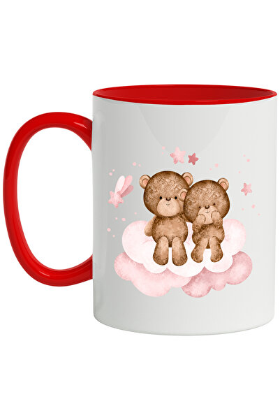 StoryGift Romania Cana Cu Ursulet, Cuplu, Nor, Stele, Cometa, Spatiu, Multico...