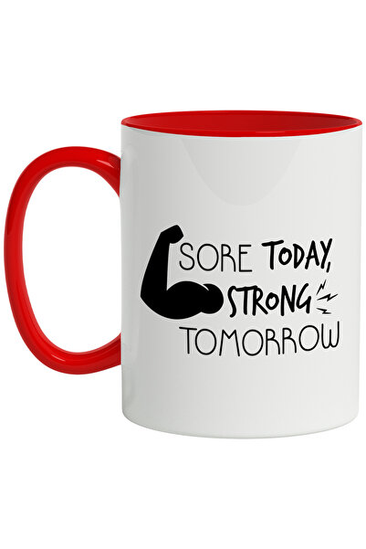 StoryGift Romania Cana Cu Mesaj In Engleza Sore Today Strong Tomorrow, Muschi...