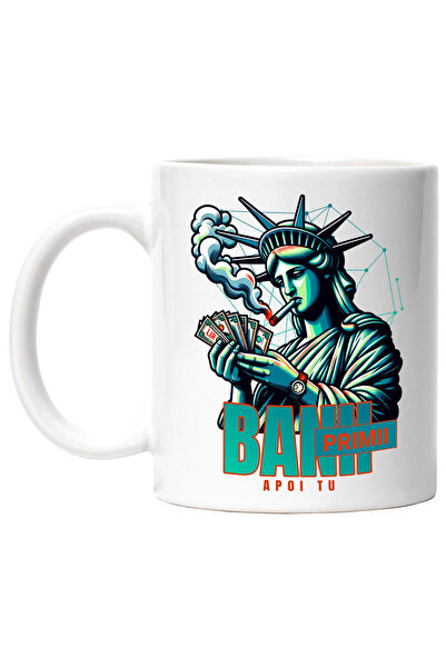 StoryGift Romania Cana banii primii apoi tu, statuia libertatii fumand si num...