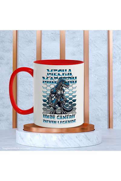 StoryGift Romania Dragon robot Mecha master mug. Where gamers become legends, 330ml, Ceramic with M, With, STG.