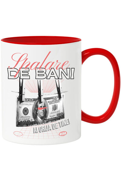 StoryGift Romania Cana cu Bancnota 100 dolari in carlige Text Spalare De bani...