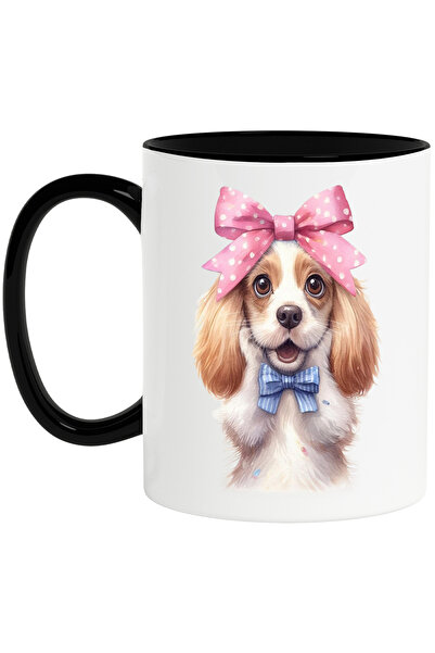 StoryGift Romania Cana cu un catel uimit, ilustratie, funda, speriat, incanta...