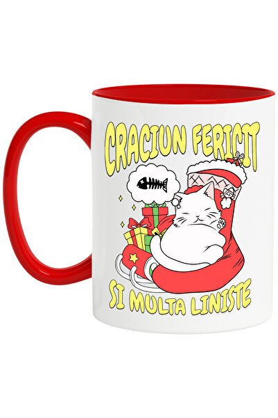 StoryGift Romania Cana cu Pisica Grasa Viseaza La Peste Text Haios Craciun Fe...