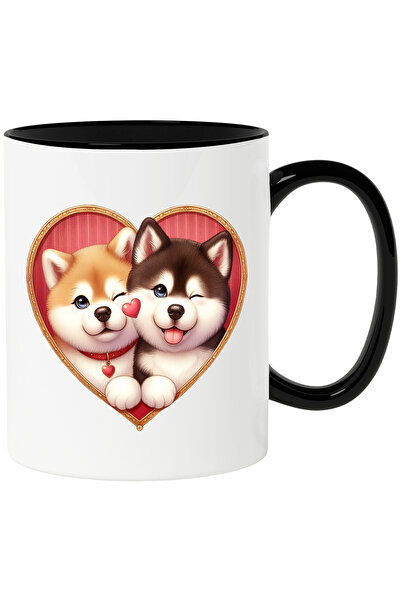 StoryGift Romania Cana cu o catelusa si un catel | ilustratie | Akita Inu si ...