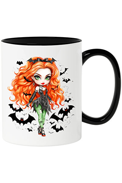 StoryGift Romania Cana cu o fata roscata | ilustratie | vrajitoare | Hallowee...