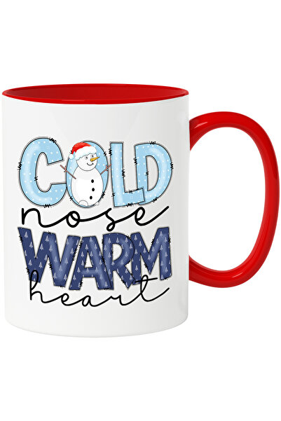 StoryGift Romania Cana cu om de zapada cu mesajul "Cold nose, warm heart", na...