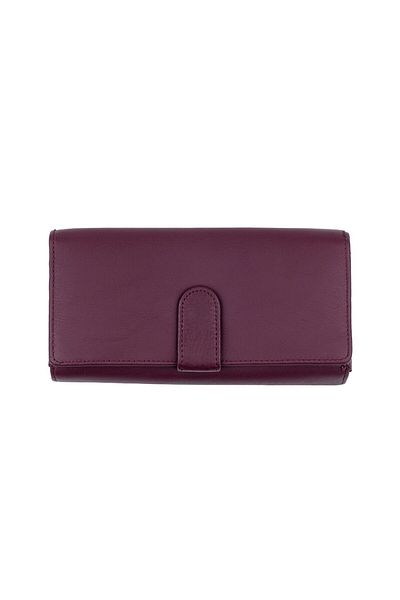 OEM Women's wallet, leather, Toro Nero, Reset, purple