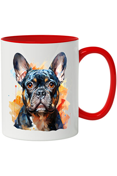 StoryGift Romania Cana Cu Caine, Bulldog Francez, Arta Abstracta, Mosaic, Mul...