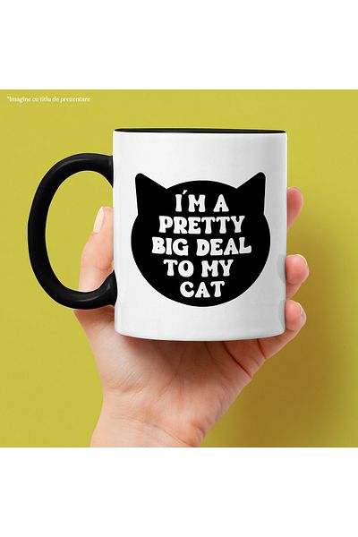 StoryGift Romania Mug for people who are important enough to their cats with Man, Cu,STG
