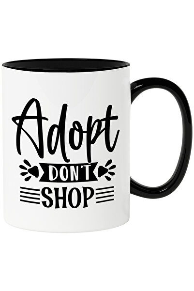 StoryGift Romania Cana cu mesajul "Adopt, don't shop" - adopta, nu cumpara an...