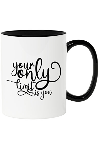 StoryGift Romania Cana cu mesaj din care reiese ca singura ta limita esti chiar tu cu Maner Negru, Cu Maner Negru