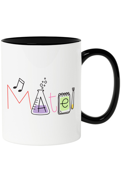 StoryGift Romania Mug With The Name Matei, And Funny Message, Curious, Sociab...