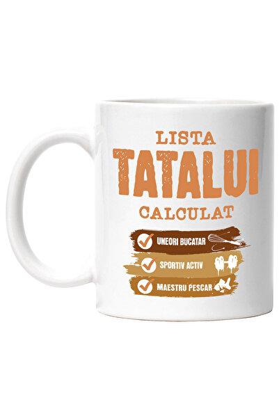 StoryGift Romania Cana Tata-lista bucatar, iubitor de gatit familie, 330ml, C...