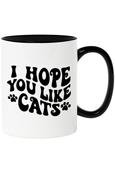 StoryGift Romania Cana cu labute si textul "Sper ca iti plac pisicile" - anim...