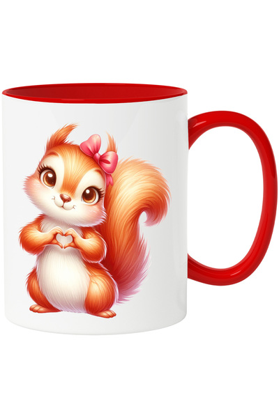 StoryGift Romania Cana cu o veverita care face un semn in forma de inima | il...
