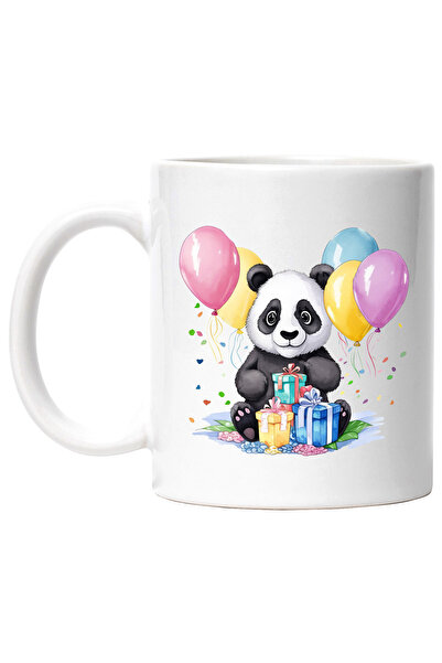 StoryGift Romania Cana cu un ursulet Panda care a primit cadouri | vesel | ab...