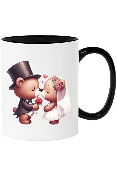 StoryGift Romania Cana cu o ursoaica si un urs la nunta | ilustratie | inimio...