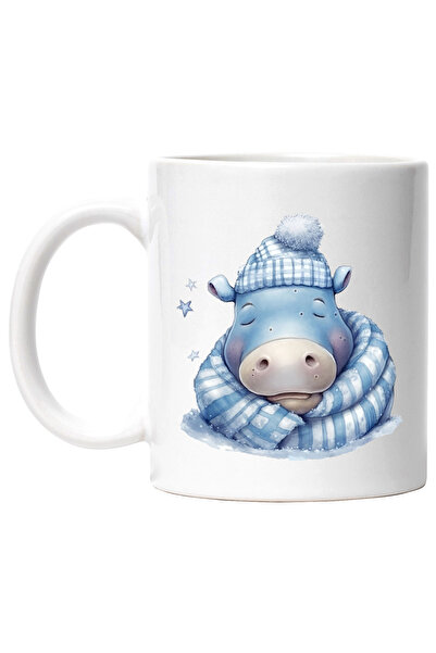 StoryGift Romania Cana cu un hipopotam care doarme | ilustratie | caciula | f...