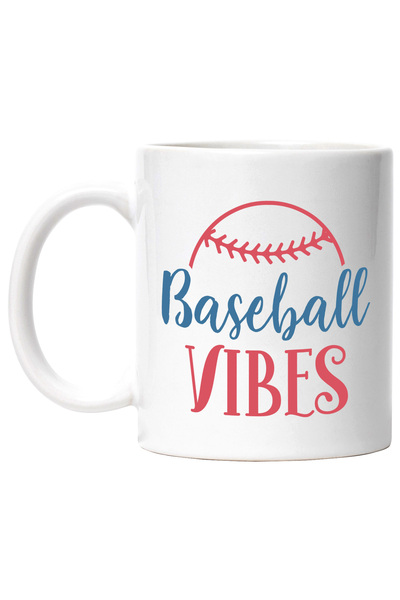 StoryGift Romania Cana cu o minge de baseball si textul "Baseball vibes" - vi...
