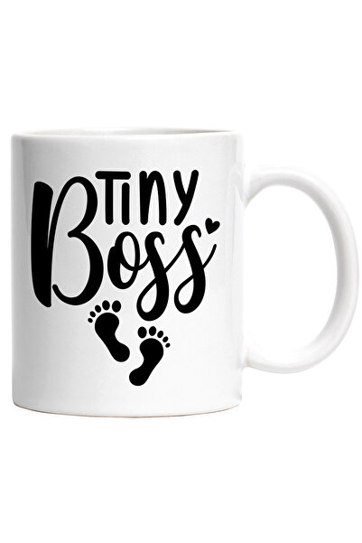 StoryGift Romania Cana cu inimioara si urme de pasi cu textul "Tiny boss" - s...