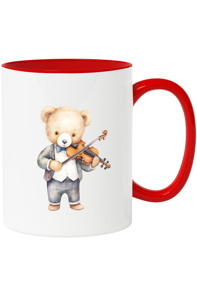 StoryGift Romania Cana cu un urs de plus care canta la vioara | ilustratie | ...