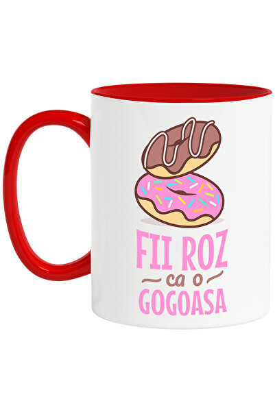 StoryGift Romania Cana Iubitorii de gogosi fii roz fii fericit zambet, 330ml,...