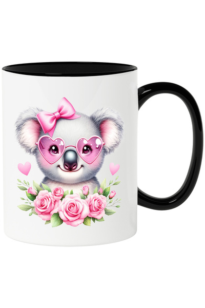 StoryGift Romania Cana cu un urs Koala vesel | zambeste | ilustratie | tranda...