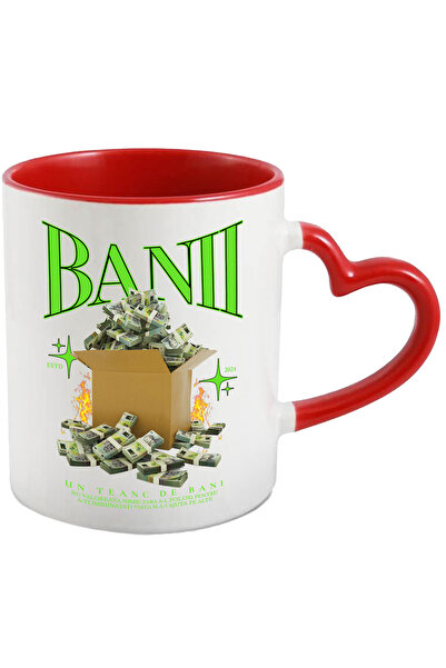 StoryGift Romania Cana Un tean de bani Romanesti - 500 RON, 330ml, Ceramica c...