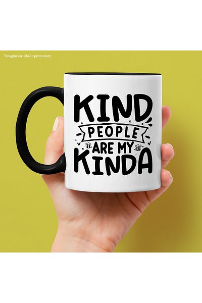 StoryGift Romania Mug with bees for those who prefer to have good people around with Black Handle, With Black Handle STG