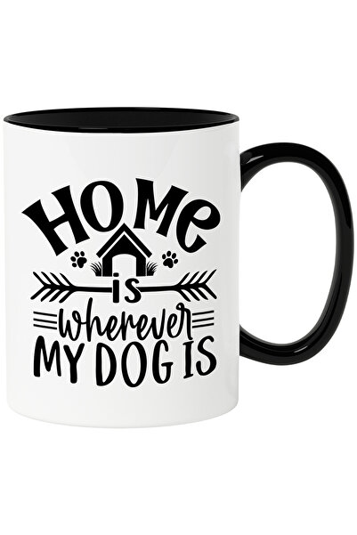 StoryGift Romania Cana cu mesajul "Home is wherever my dog is" - acasa este o...