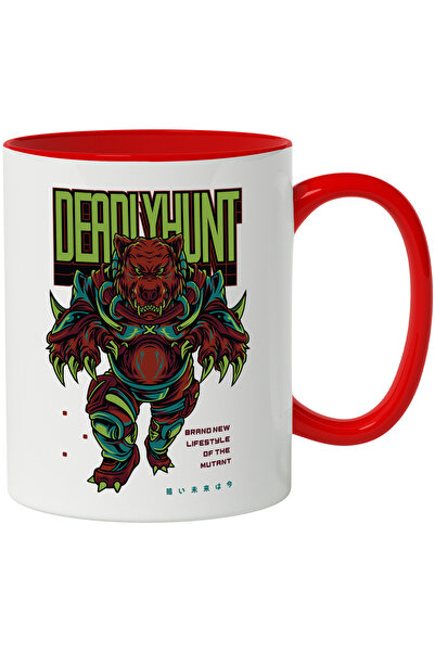 StoryGift Romania Cana Cu Mesaj In Engleza Deadly Hunt, Urs, Gheare, SF, Armu...