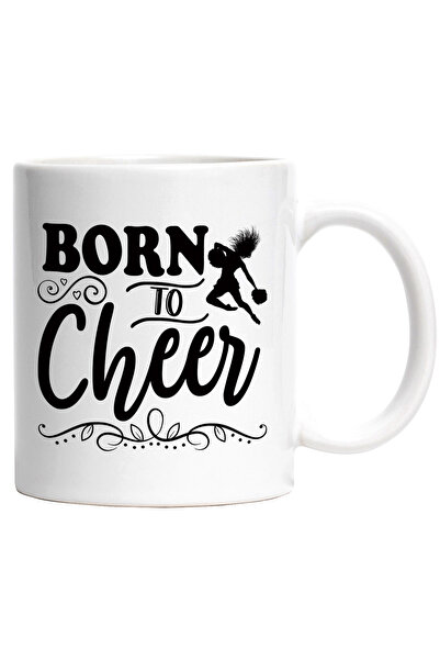 StoryGift Romania Cana pentru majorete cu textul "Born to cheer" - nascuta pe...