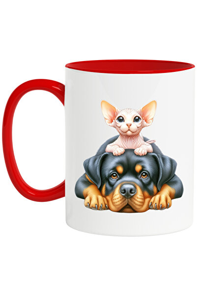 StoryGift Romania Cana cu 2 caini, ilustratie, prieteni, animale, intelegere,...