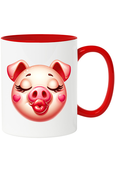 StoryGift Romania Cana cu o purcelusa fericita care da un pupic | ilustratie ...