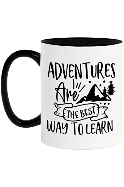 StoryGift Romania Cana cu munti si brazi cu mesajul "Aventurile sunt cele mai...