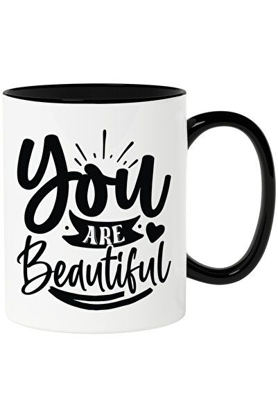 StoryGift Romania Cana cu inimioara si textul "You are beautiful" - tu esti f...