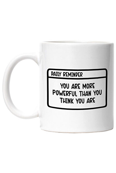 StoryGift Romania Cana cu text motivational "Esti mult mai puternic decat cre...