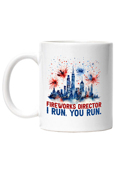 StoryGift Romania Cana cu mesajul "Fireworks director, I run, you run", ilust...