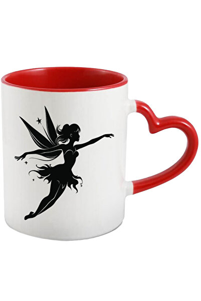 StoryGift Romania Cana cu o zana din povesti - magie cu Maner Inima Rosie, Cu...